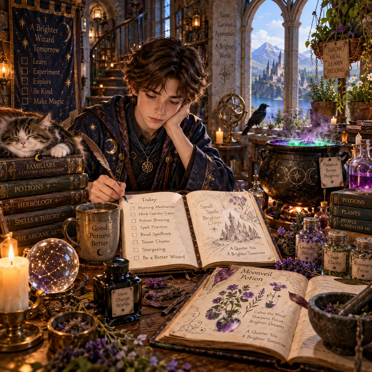 Creating Daily Routines for Wizard Characters